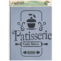 Szablon format A4  ( AS-581 )  piekarnia, cukiernia, Patisserie